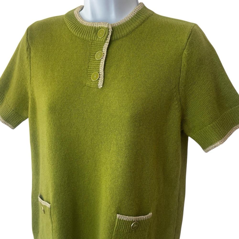 NEW Tuckernuck Robbie Sweater Olive Green Wool Blend Knit Old Money Luxury S - Picture 3 of 11